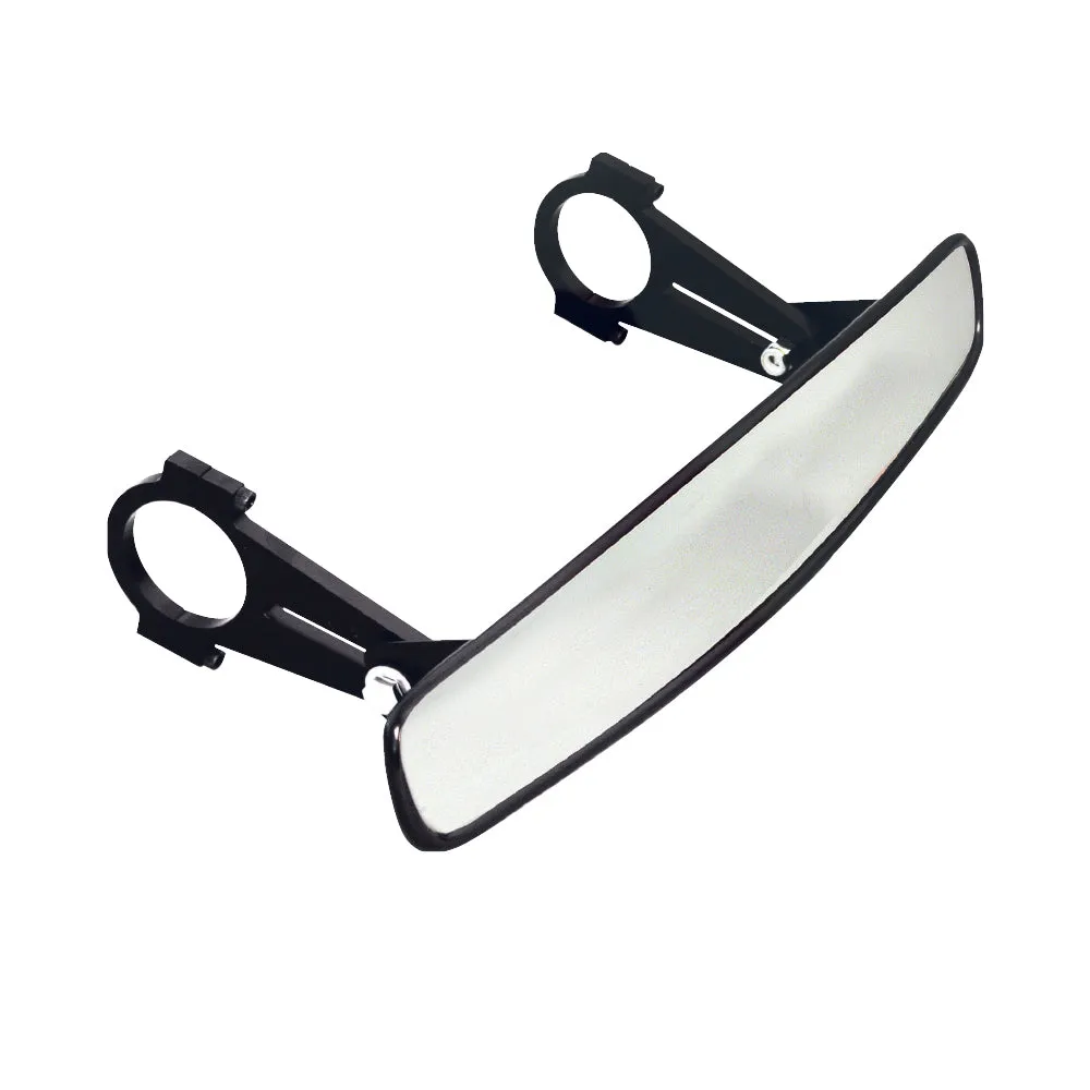Longacre 14" Wide Angle Mirror Kit, Roll Bar Size: 1 3/4"  - Short Brackets