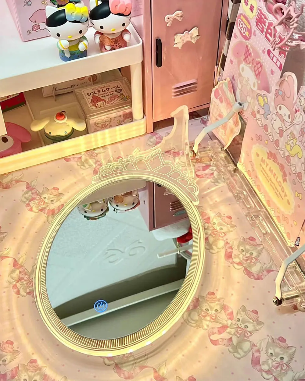 Magic Crown LED Lighted Makeup Mirror with 3 Lights