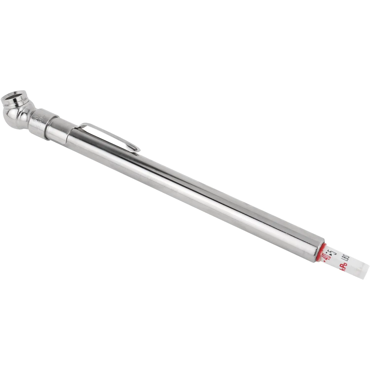 Milton® Heavy Duty, Tire Pencil Gauge, 5-50 PSI, Single Ball Head Air Chuck, Brass Tubing, Corrosion Resistant