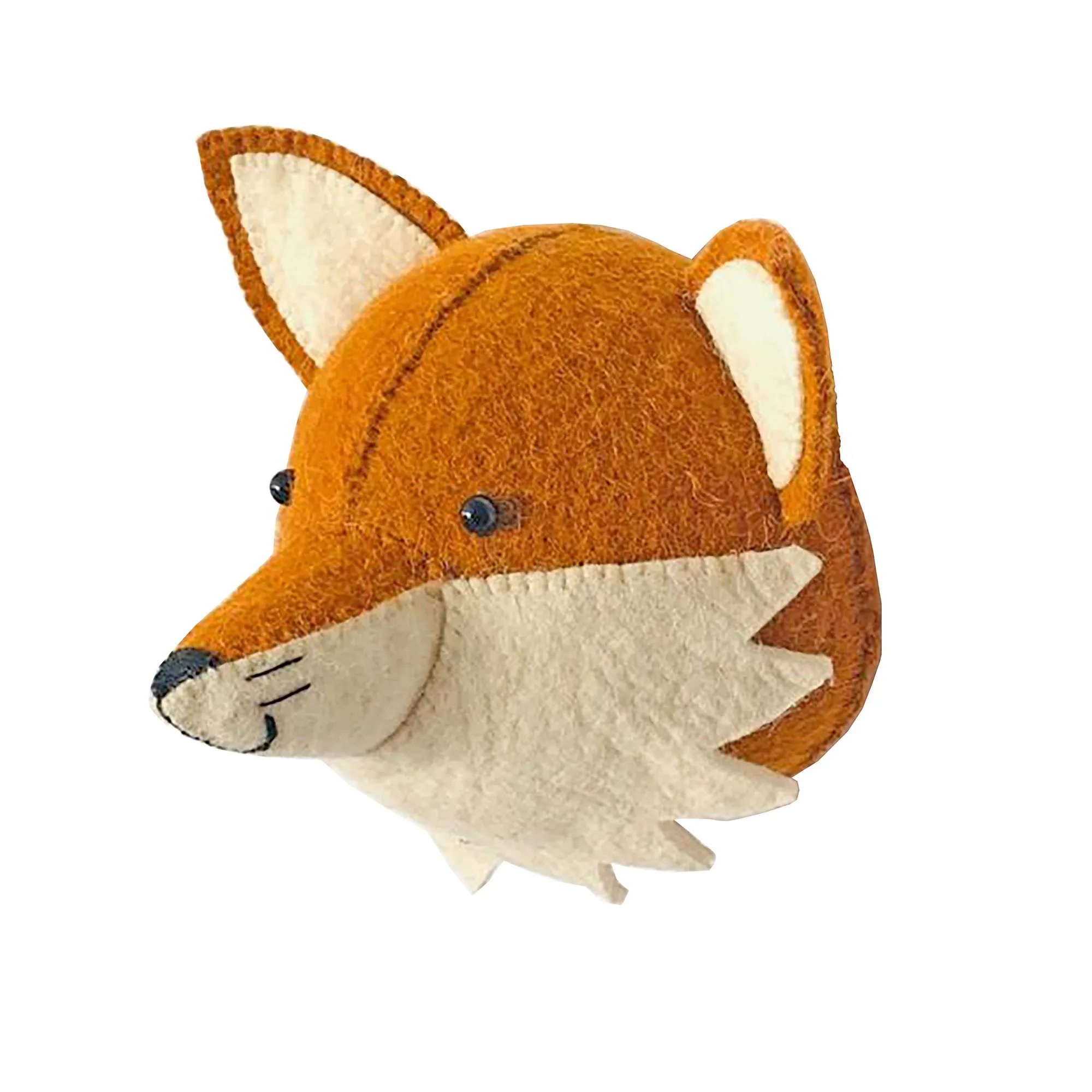 Mini Fox Cub Head Wall Mount