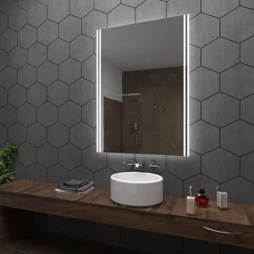 MIRROR WORLD led and Wall Mirror Decorative Interior Decor Mirror for Bedroom Living Room Drawing Room Hallway Makeup Room and wash Basin Mirror and Wall mounting Wall mirror-24x30.
