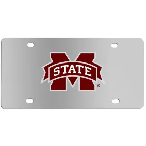 Mississippi St. Bulldogs Steel License Plate Wall Plaque