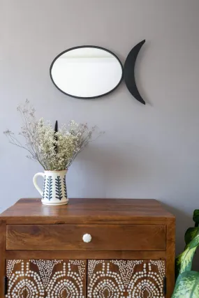 Mrigal Decorative Mirror (Metal And Glass)