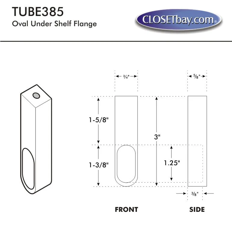 Novara Oval flange, Oil Rubbed Bronze 845-ORB