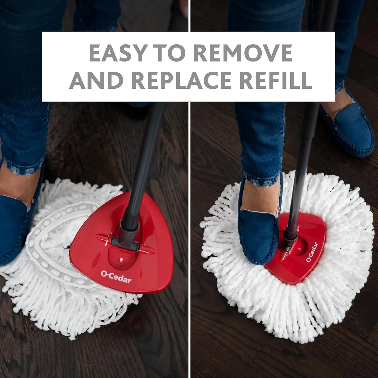 O-Cedar Easy Wring Microfiber Spin Mop Set