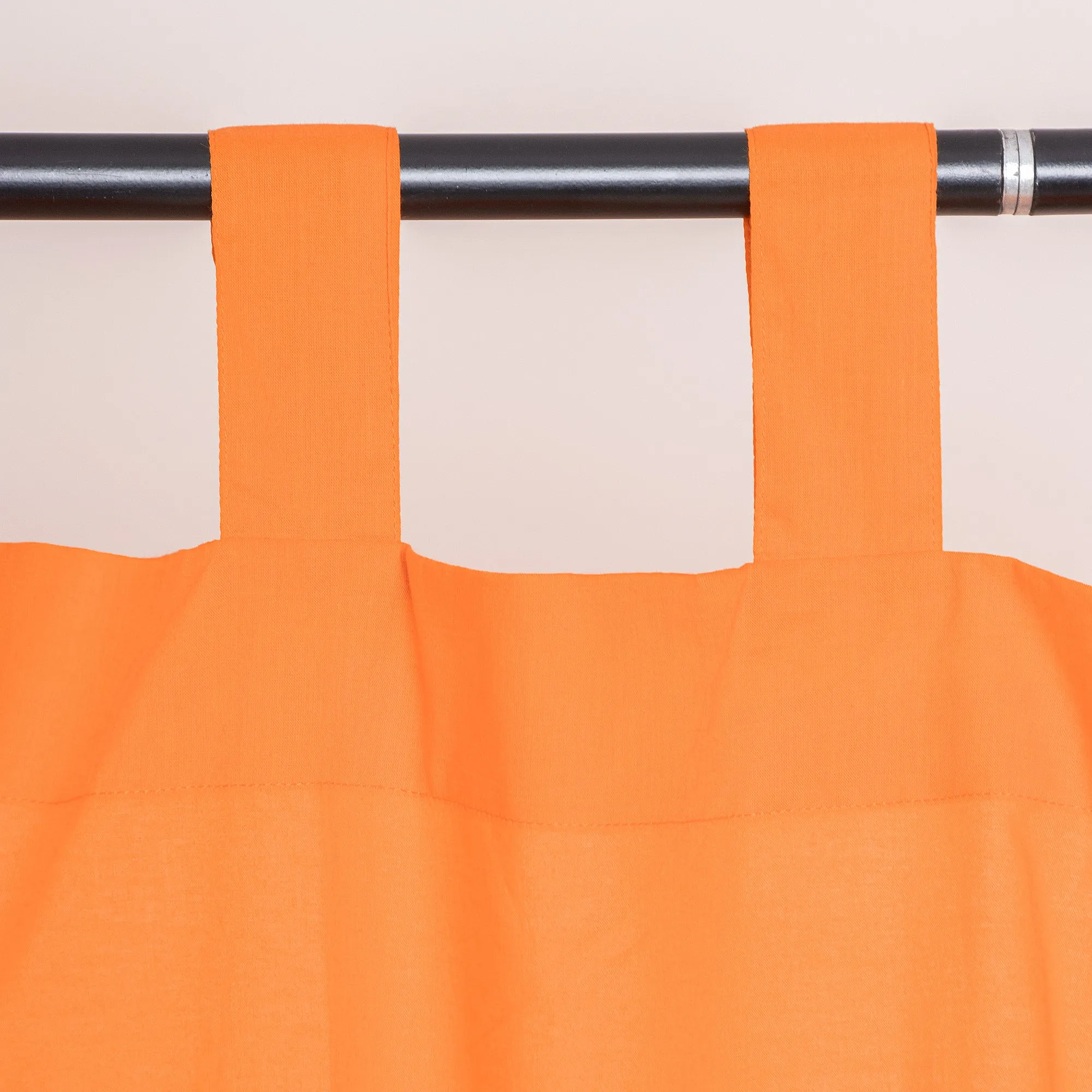 Orange Cotton Best Quality Curtain Set