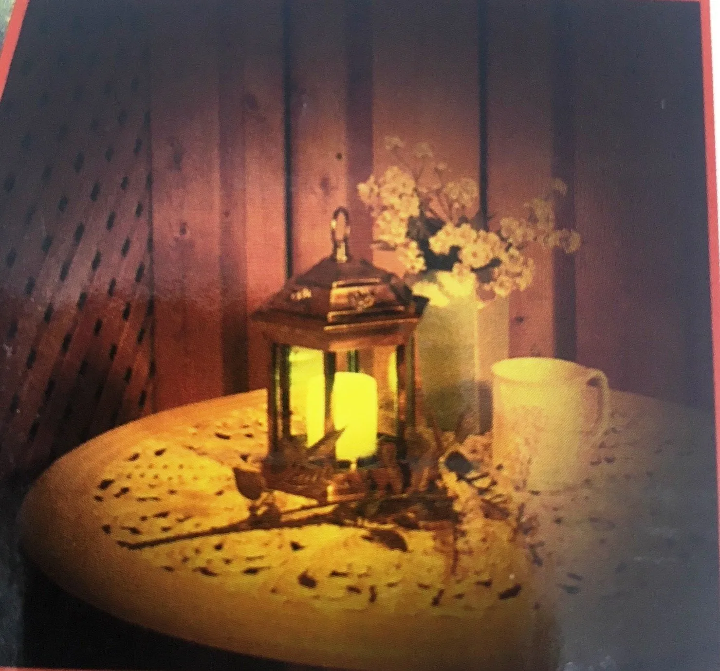 Paradise - Solar Power Flickering Candle Lantern Pewter