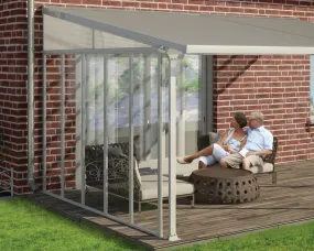 Patio Cover SideWall 10 ft. White Frame Clear Panels | Palram-Canopia