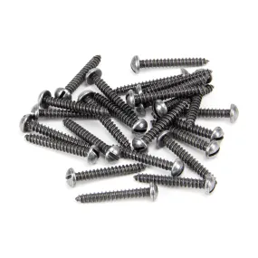 Pewter 6 x 1" Round Head Screws (25) | From The Anvil