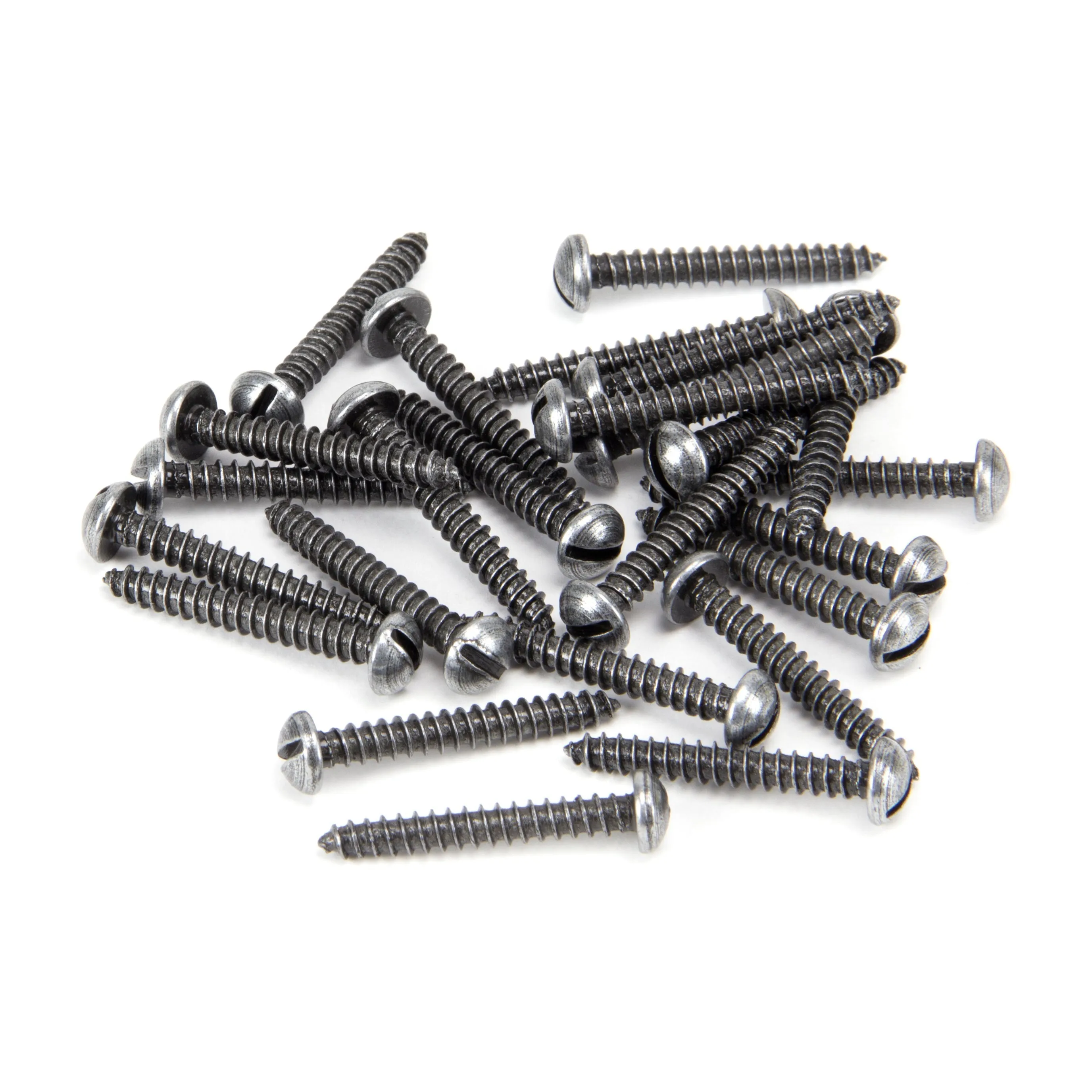 Pewter 6 x 1" Round Head Screws (25) | From The Anvil
