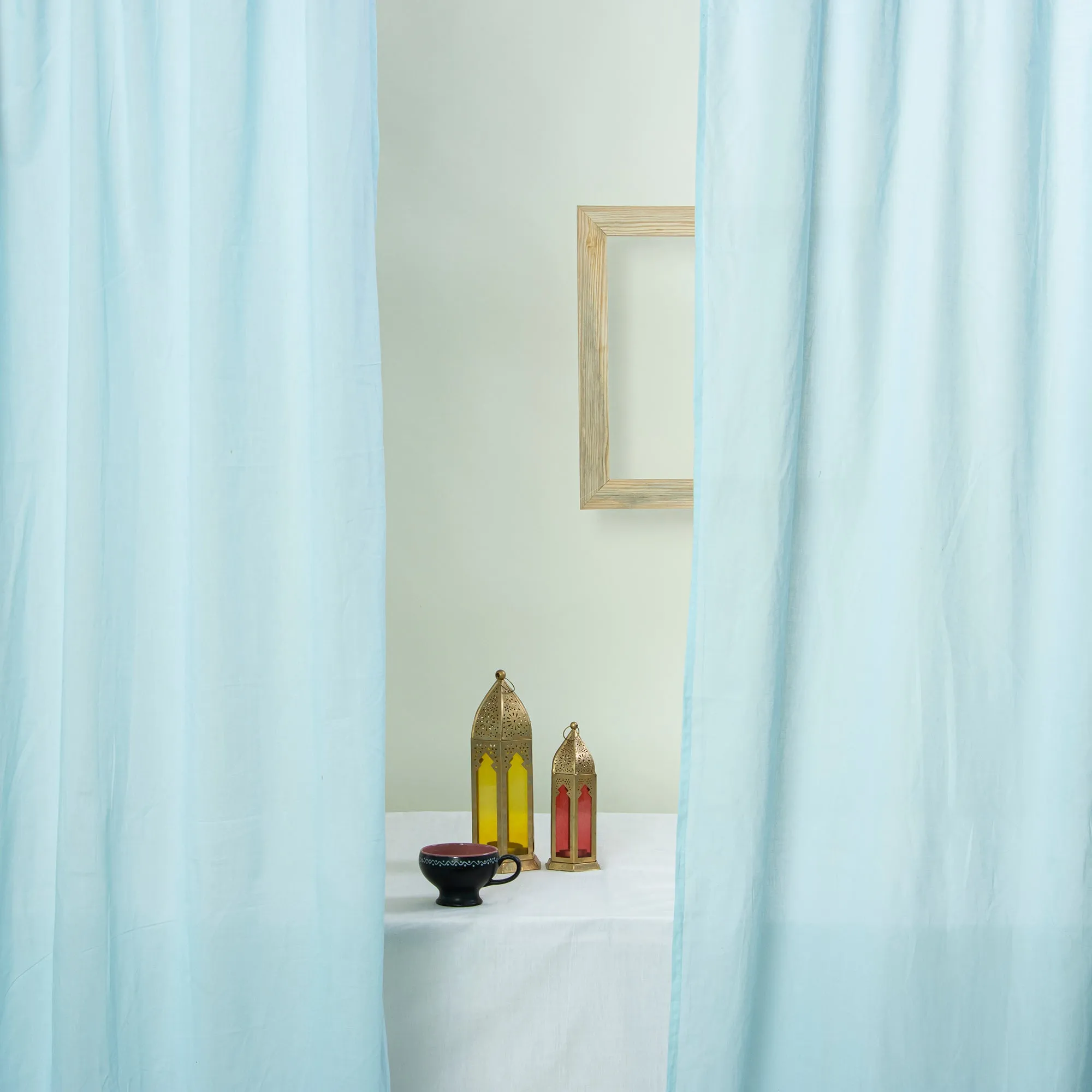 Premium Blue Voile Airy Cotton Parde Best Design