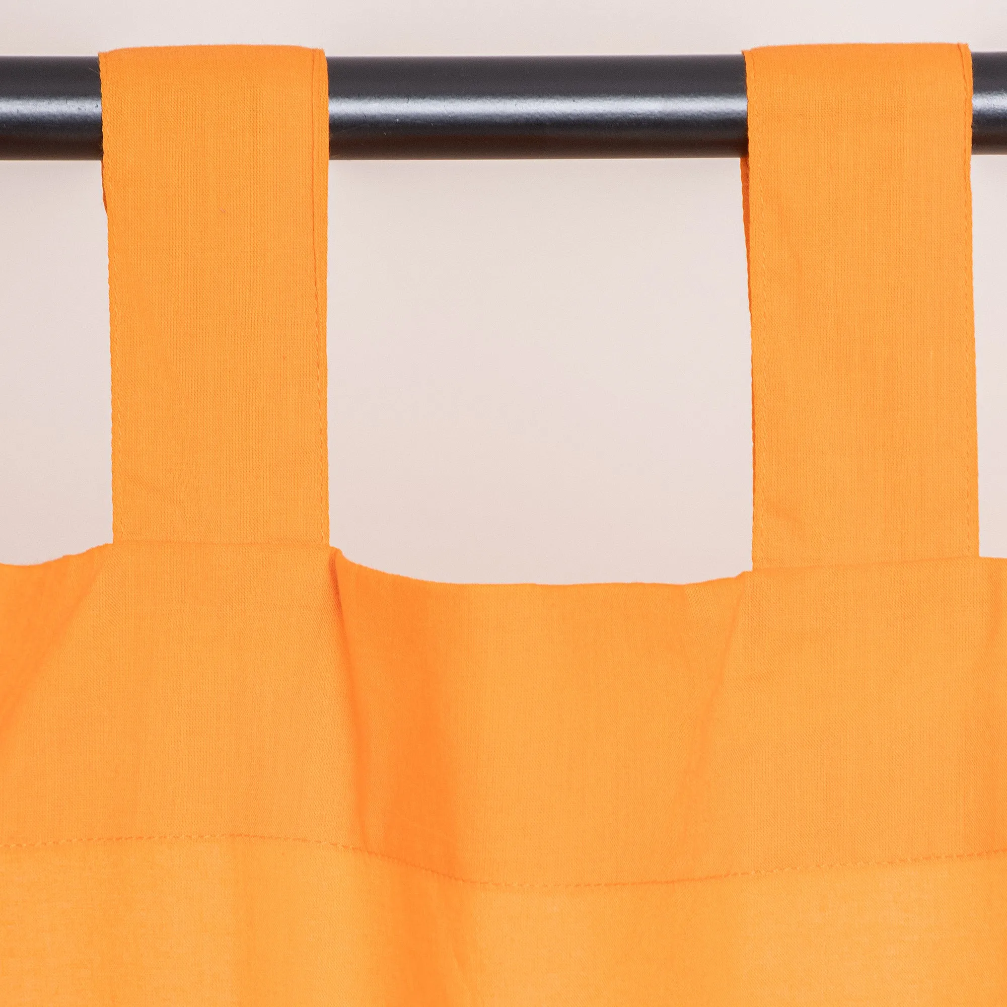 Premium Cotton Orange Sheer Best Curtains Set