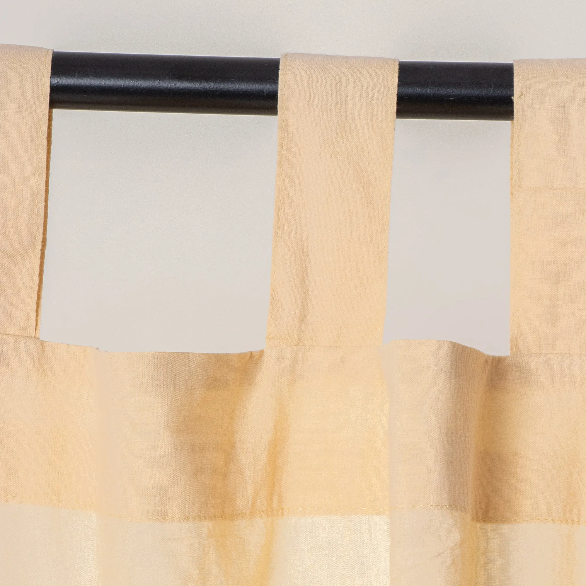 Premium Cream Cotton Bedroom Door Curtains Set