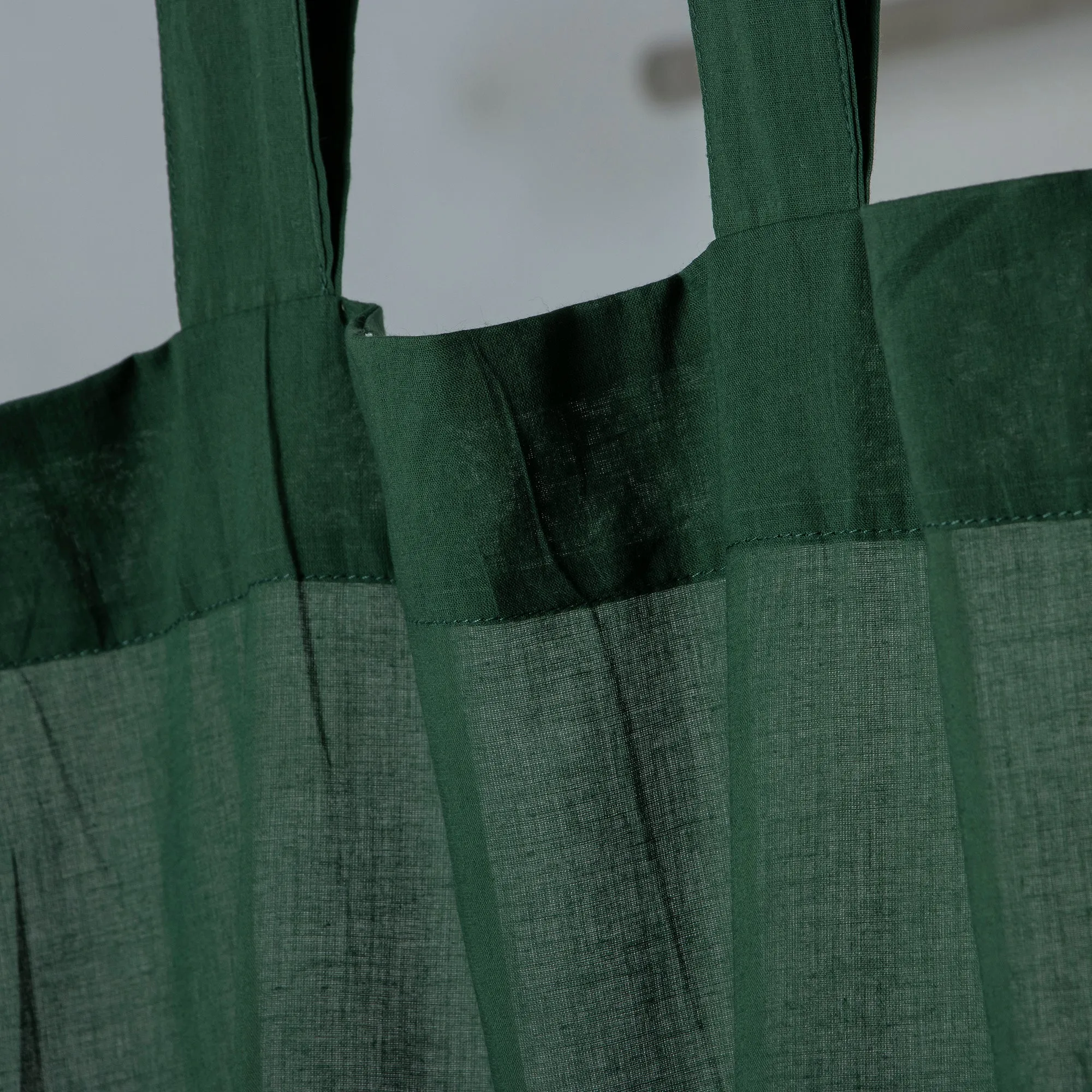 Premium Emerald Green Cotton Curtain Set