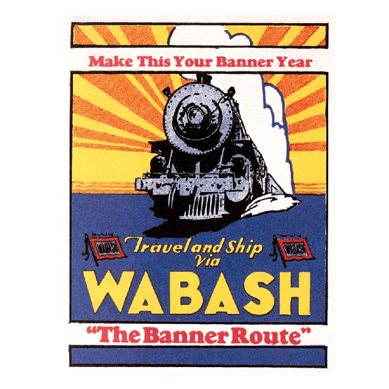 Railroads Across America - Travel Label Sticker Box