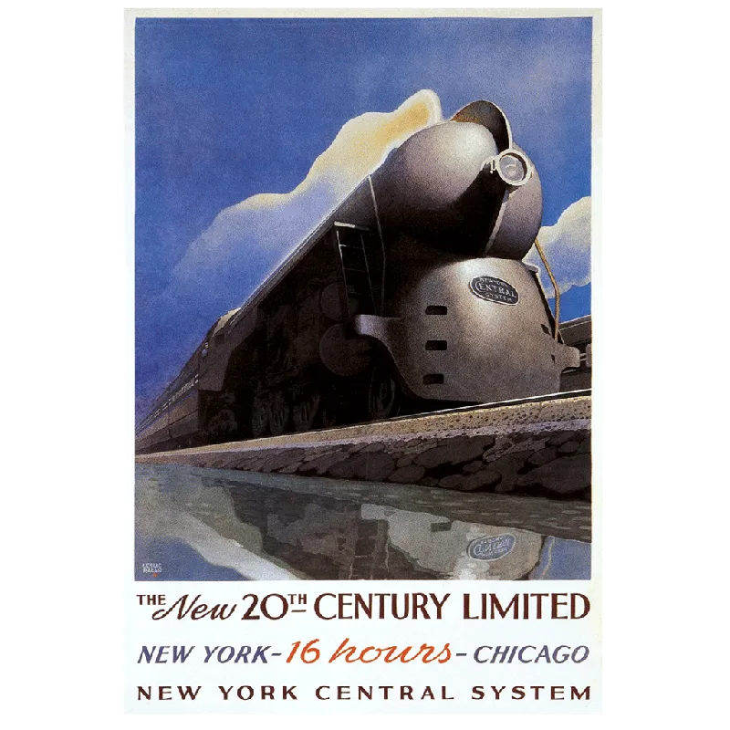 Railroads Across America - Travel Label Sticker Box