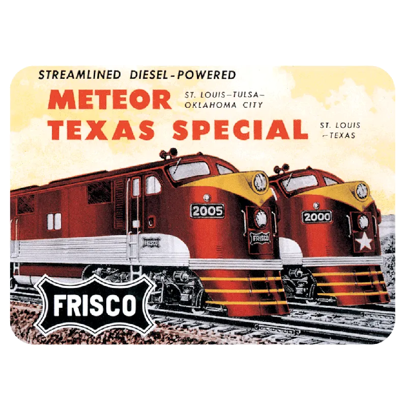 Railroads Across America - Travel Label Sticker Box