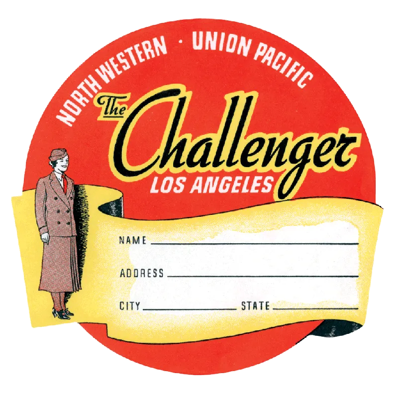 Railroads Across America - Travel Label Sticker Box