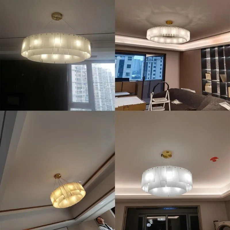 Regalis Alabaster Chandelier Light