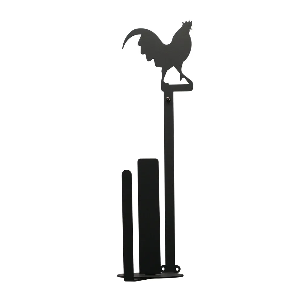 Rooster Paper Towel Holder Holder Vertical Wall Mount
