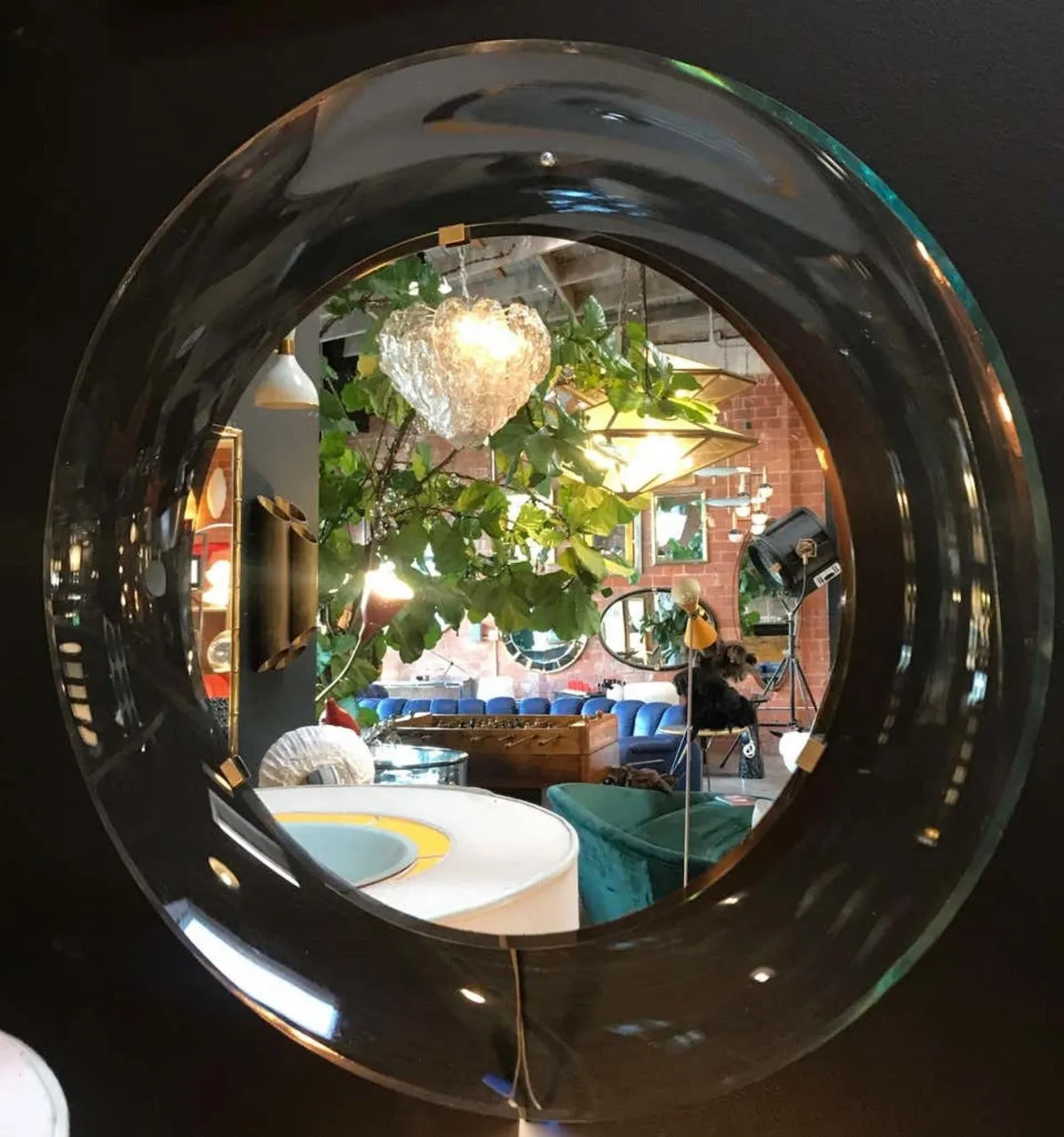 Round Mirror by Max Ingrand for Fontana Arte, Italy, 1960s