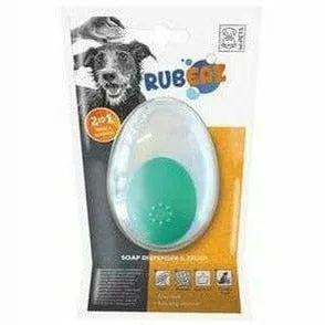 RUBEAZ SOAP DISPENSER & BRUSH - 11.5 X 7.5 CM GREEN