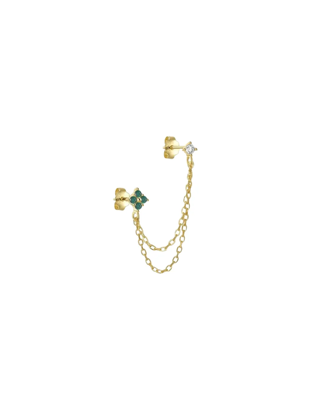 Sara - connected flower - Gold
