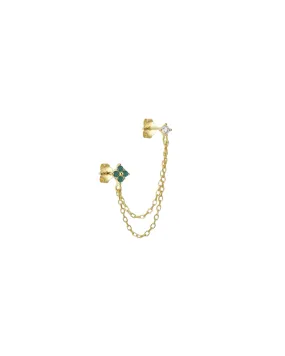 Sara - connected flower - Gold