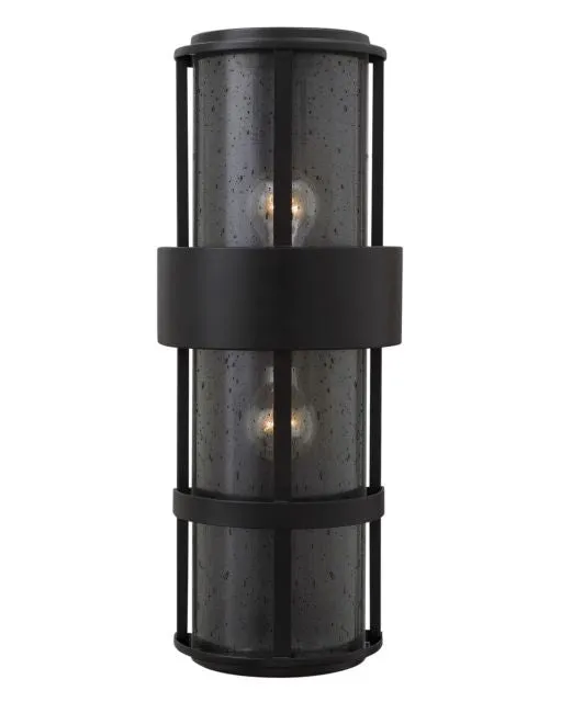 SATURN WALL MOUNT LANTERN-SATIN BLACK