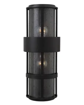 SATURN WALL MOUNT LANTERN-SATIN BLACK