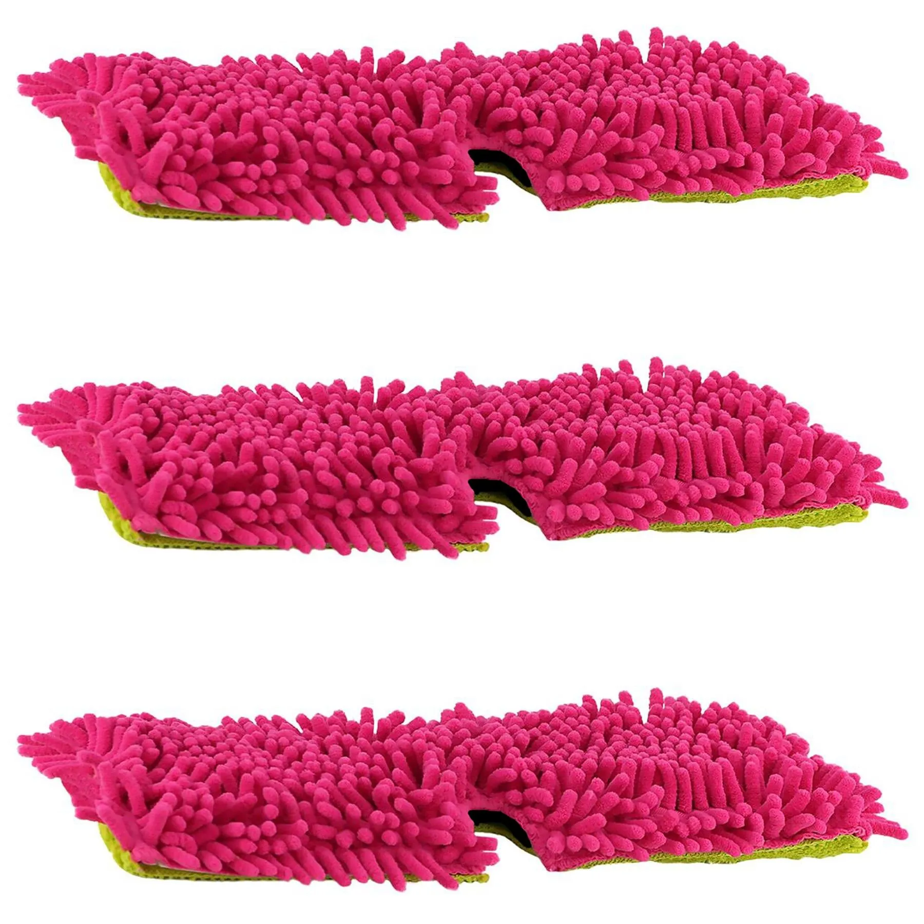 Set of 3 Double Sided Microfibre Mop Head