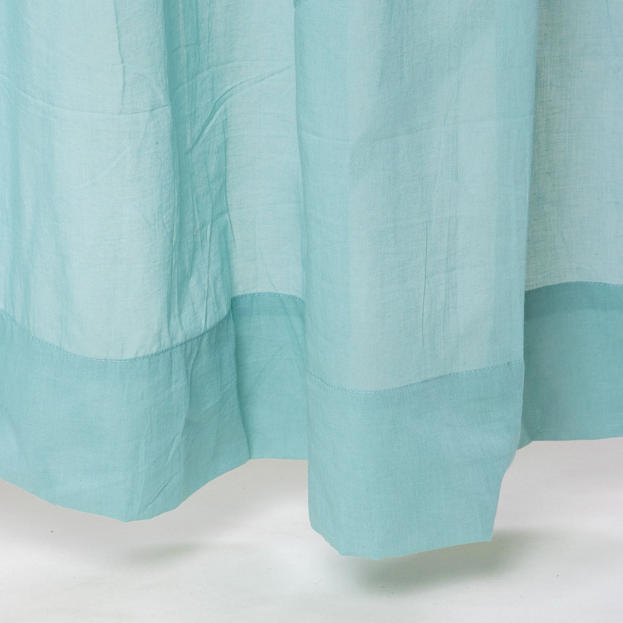Sky Blue Premium Sheer Curtains Set
