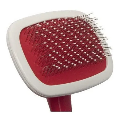 Slicker Brush With Stainless Steel Plastic Coated Pins And Rotating Head (104X62Mm) Md