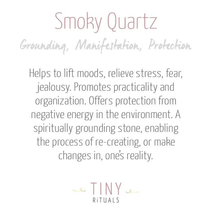 Smoky Quartz Stone Set by Tiny Rituals
