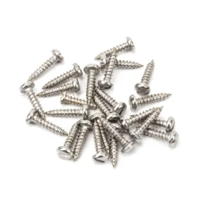 Stainless Steel 4x½" Round Head Screws (25) | From The Anvil