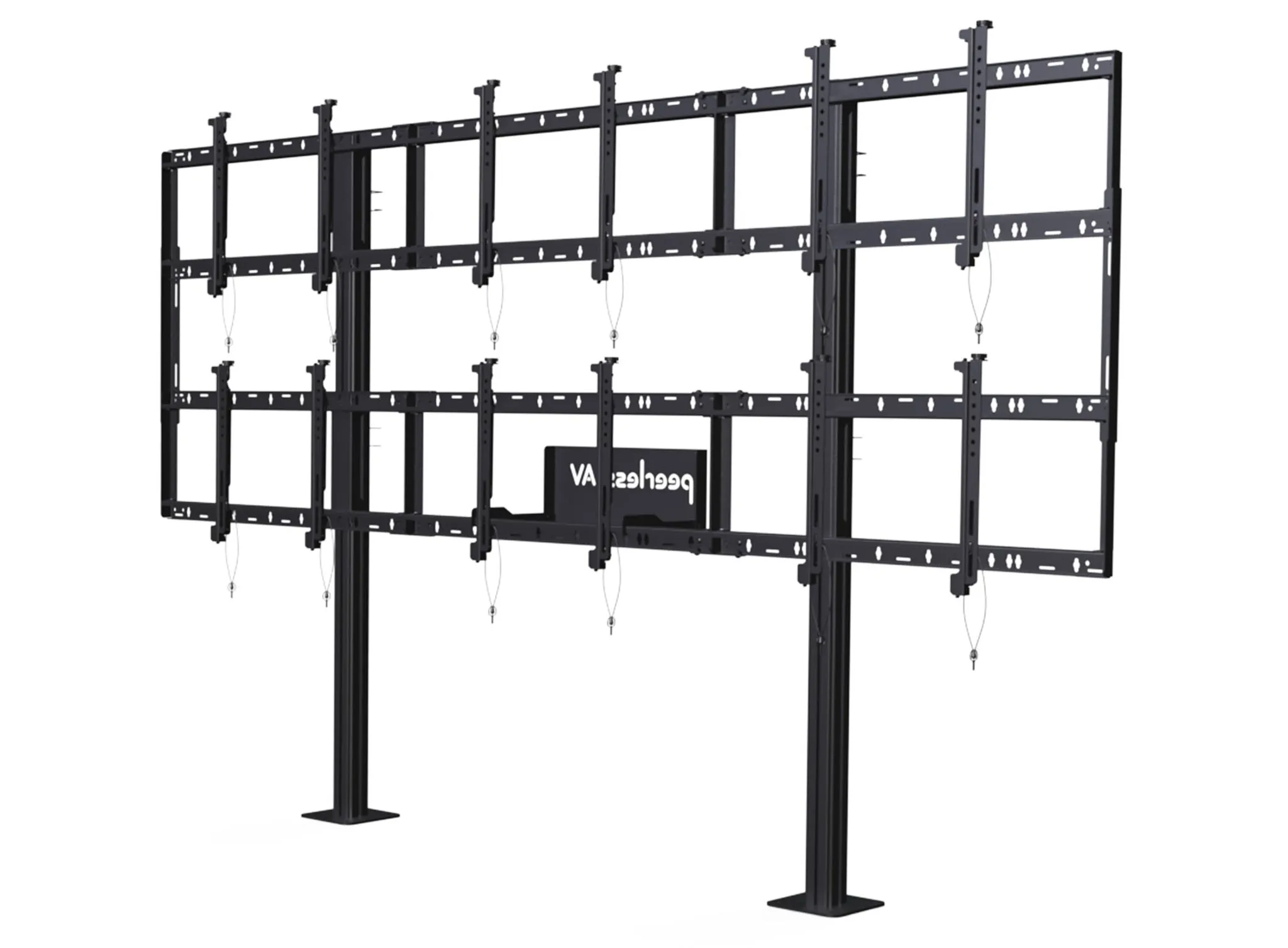 Support sur pied pour mur vidéo de la série Modular en version 3x2 Pour écrans de 46 à 55 pouces