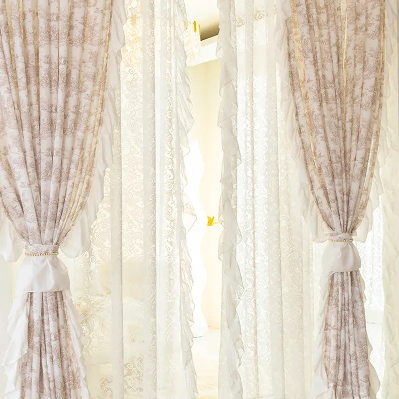 Sylvia Botanical Light Filtering Custom Curtain