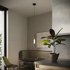 Tala Basalt Single Pendant Brass