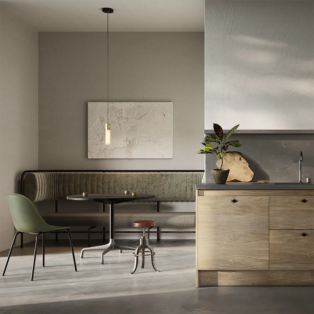 Tala Basalt Single Pendant Brass