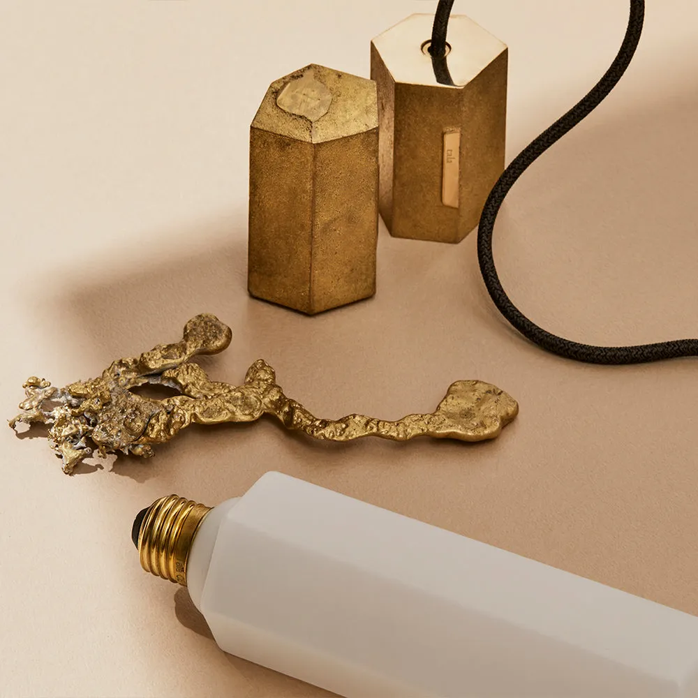 Tala Basalt Single Pendant Brass