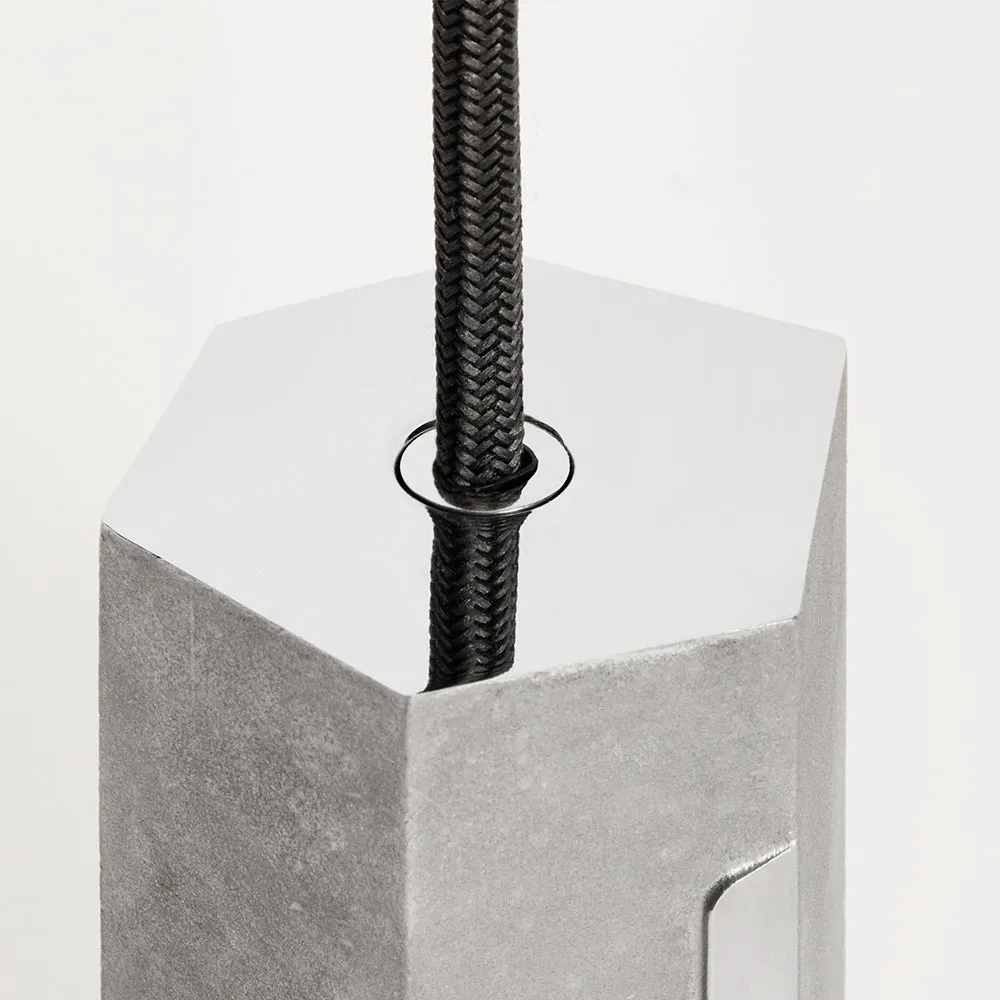 Tala Basalt Single Pendant Stainless Steel