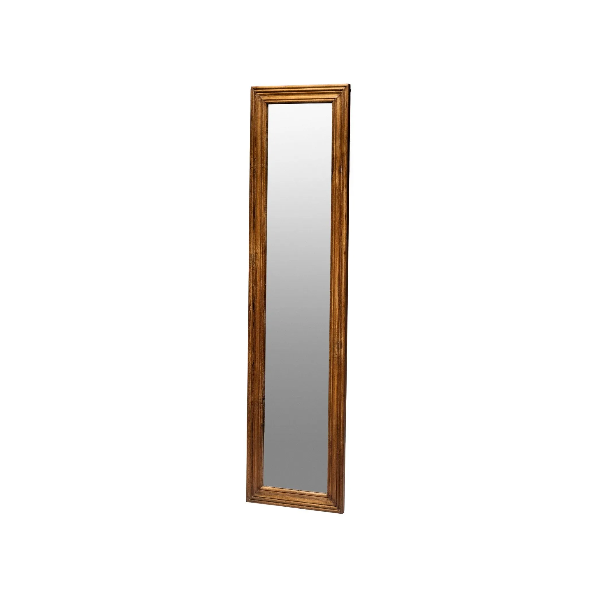 TEAK WOOD FIGURE MIRROR