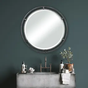The Chesapeake Round Framed Bathroom Vanity Mirror