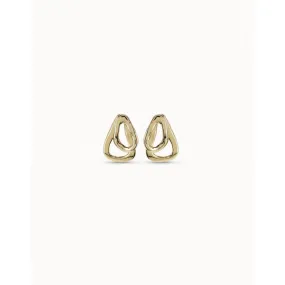 UNOde50 Connected Golden Metal Earrings