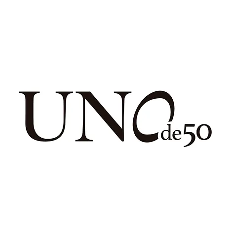UNOde50 Connected Golden Metal Earrings