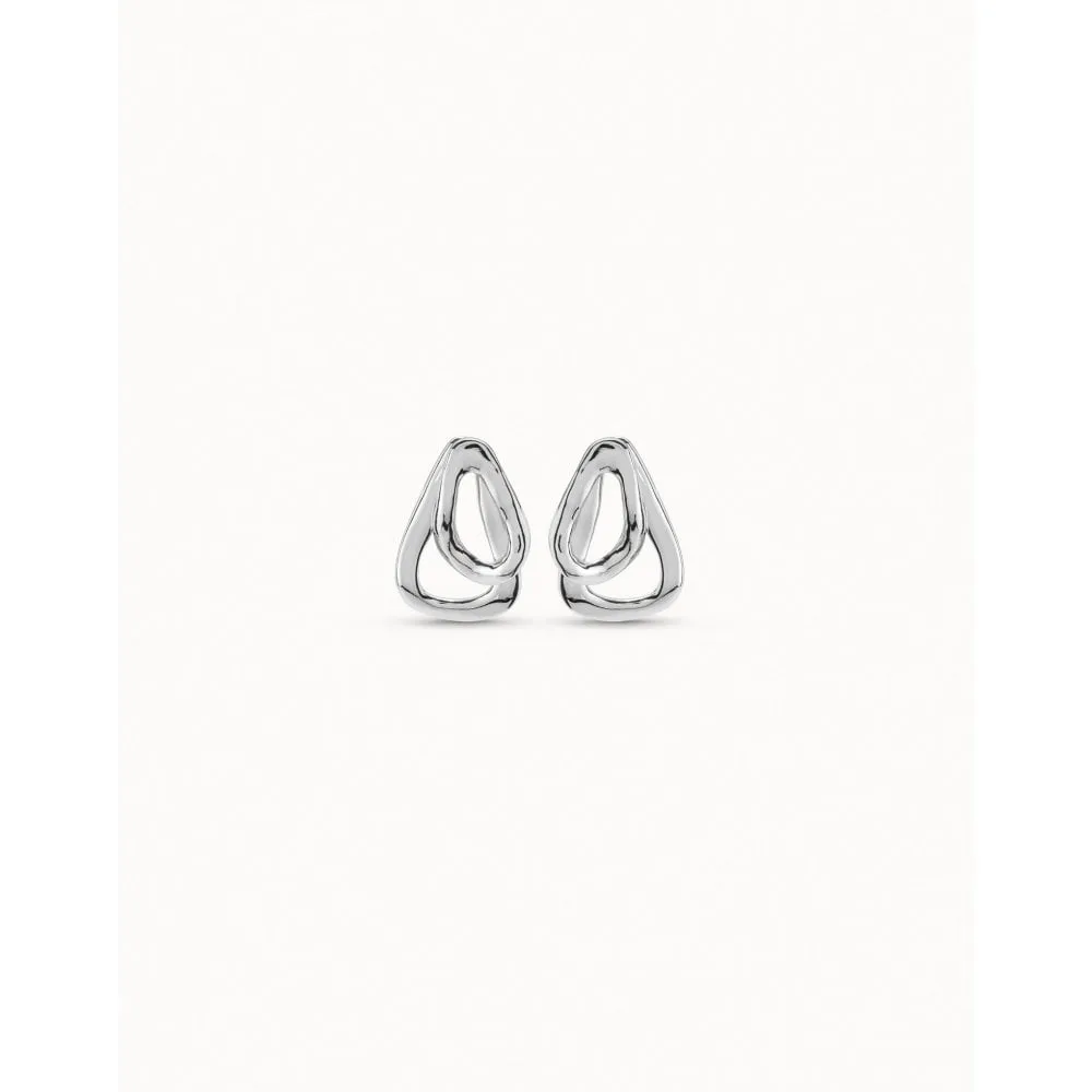 UNOde50 Connected Silver Metal Earrings