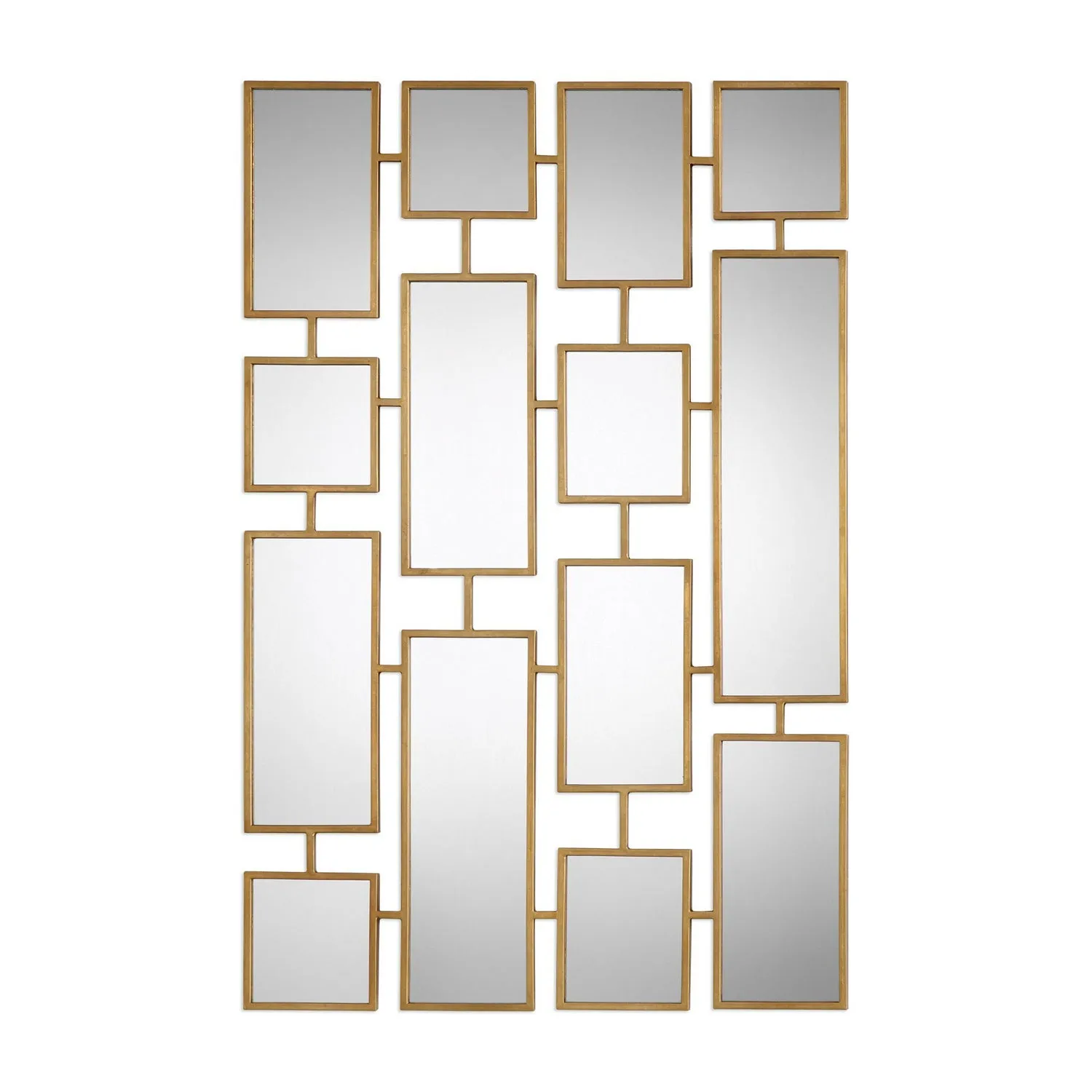 Uttermost's Kennon Forged Gold Rectangles Mirror