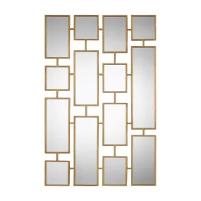 Uttermost's Kennon Forged Gold Rectangles Mirror