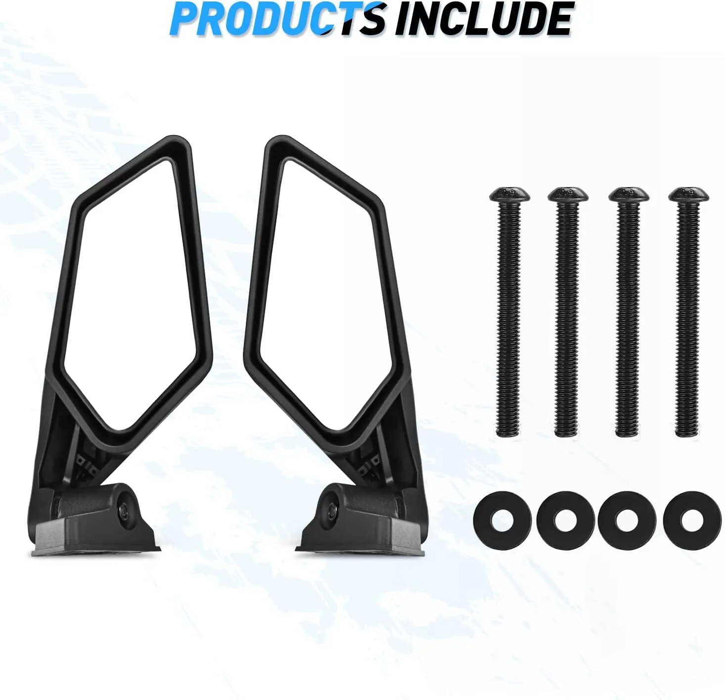 UTV Side Mirrors Universal Fit For 2017-2023 Can Am Maverick X3 & X3 Max X RS/DS/MR/Turbo/R/RR