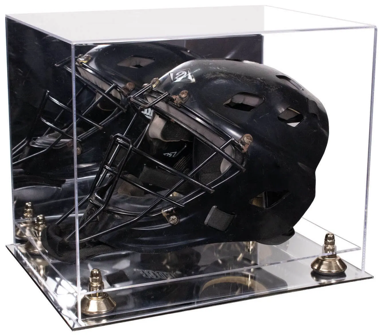 Versatile Acrylic Display Case 14.5 x 11 x 12 - Mirror No Wall Mounts (V44/A002)